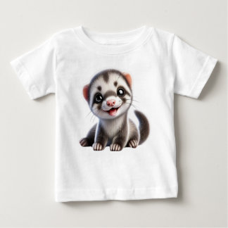 Camiseta De Bebé Adorable Hurón Bebé