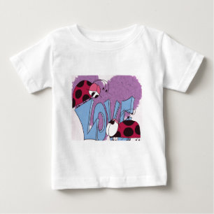 Camiseta De Bebé Adorable Ladybug Love Personalizado