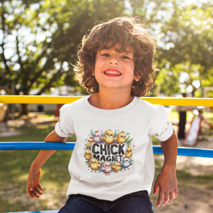 Camiseta De Bebé Adorable Magnet de pollo de Pascua Agua Digital