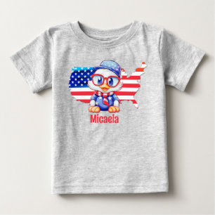 Camiseta De Bebé Adorable Patriótico