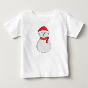Camiseta De Bebé Adorable Snowman