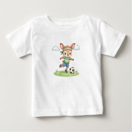 Camiseta De Bebé Adorable Soccer Fawn Kids Graphic Tee