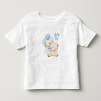 Camiseta De Bebé Adorable Sweet Bear with Balloons – Lovely Design