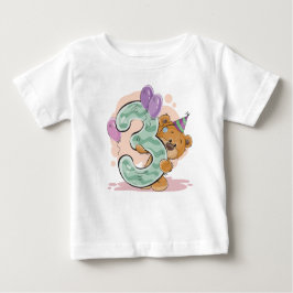 Camiseta De Bebé Adorable tercer Fiesta de cumpleaños