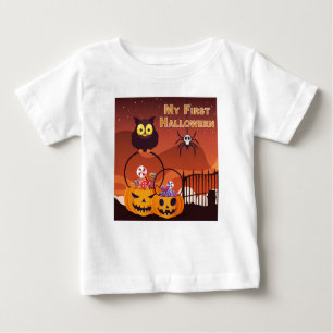 Camiseta De Bebé Adorablemente lindo "Mi primer Halloween"