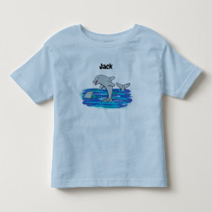 Camiseta De Bebé Adorables delfines felices ilustracion personaliza