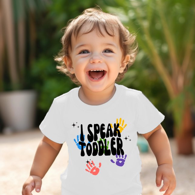 Camiseta De Bebé Adorables "Hablo Bebé" Niños  (Subido por el creador)