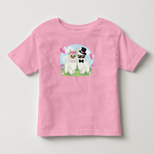 Camiseta De Bebé Adorables Llama Love Llama Couple T-Shirt