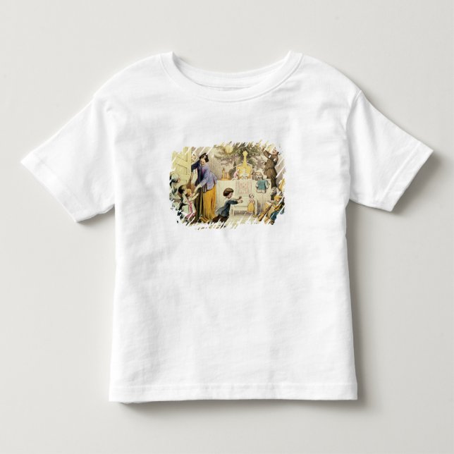 Camiseta De Bebé Adornamiento del árbol de navidad (Anverso)