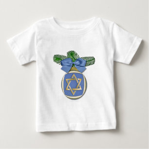 Camiseta De Bebé Adorno de impresión de la estrella de David para H