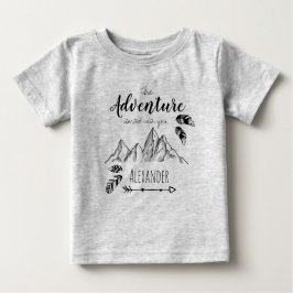 Camiseta De Bebé Adventure te espera el nombre del personalizable