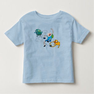 Camiseta De Bebé Adventure Time   Finn & Jake Play With BMO T-Shirt