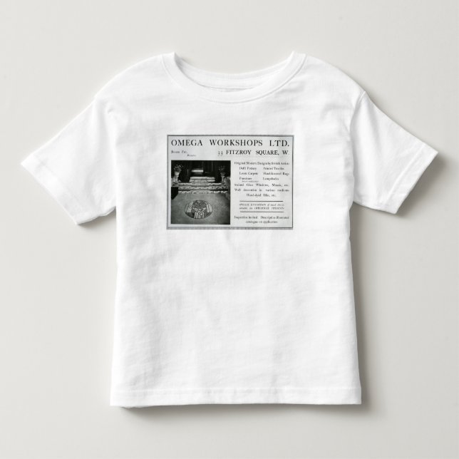 Camiseta De Bebé Adverisement para Omega Workshops Ltd (Anverso)