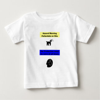 Camiseta De Bebé ¡Advertencia del peligro de Patterdale Terrier!