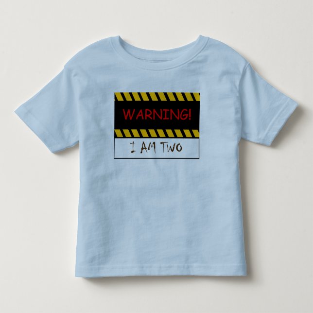 Camiseta De Bebé Advirtiendo soy dos (Anverso)