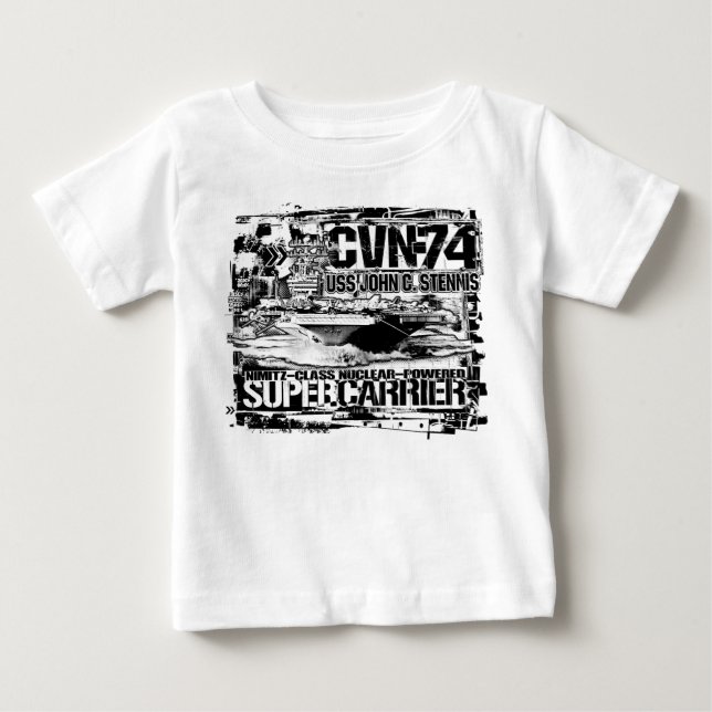 Camiseta De Bebé Aeronave John C. Stenis T-Shirt (Anverso)