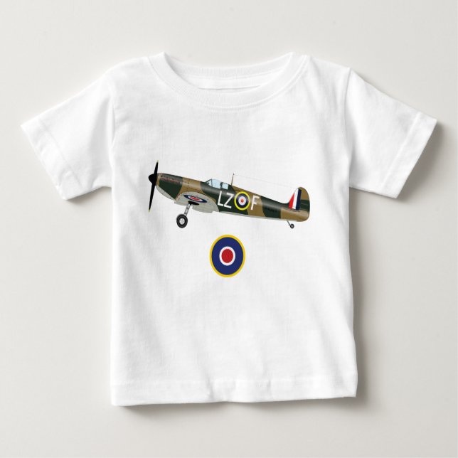 Camiseta De Bebé Aeronaves británicas de la Segunda Guerra Mundial (Anverso)