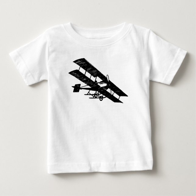 Camiseta De Bebé Aeronaves Máquina Voladora Bebé Romper (Anverso)