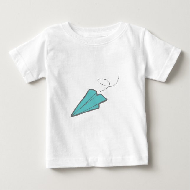Camiseta De Bebé Aeroplano de papel (Anverso)