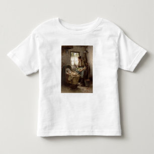 Camiseta De Bebé Afecto maternal (aceite en lona)