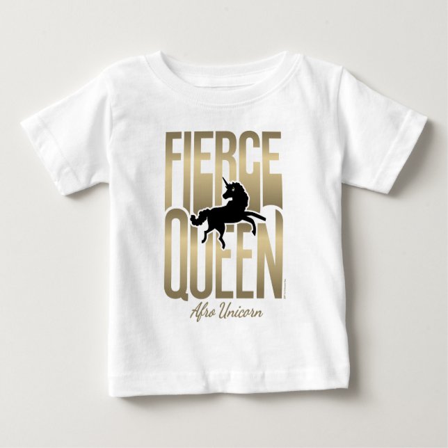 Camiseta De Bebé Afo Unicorn Fierce Queen (Anverso)
