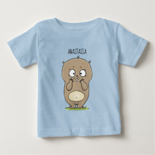 Camiseta De Bebé Afortunadamente adorable personalizado de hámster 