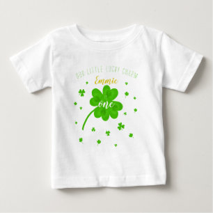 Camiseta De Bebé Afortunado Charm Shamrock St Patricks Día cumplea