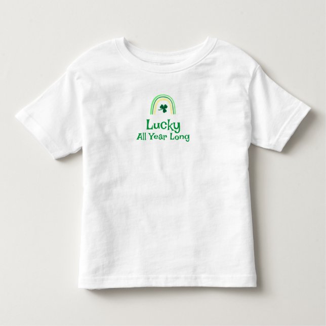 Camiseta De Bebé Afortunado niño T-Shirt (Anverso)