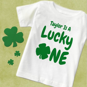Camiseta De Bebé Afortunado Uno Día de San Patricio 1er Cumpleaños