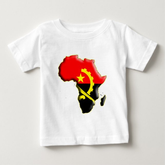 CAMISETA DE BEBÉ ÁFRICA: ANGOLA (Anverso)