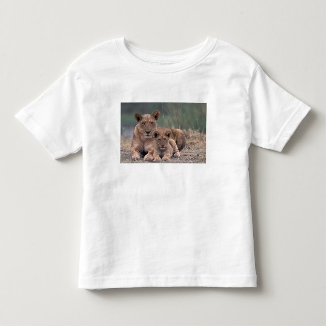 Camiseta De Bebé África, Botsuana, Delta del Okavango. Leones (Anverso)
