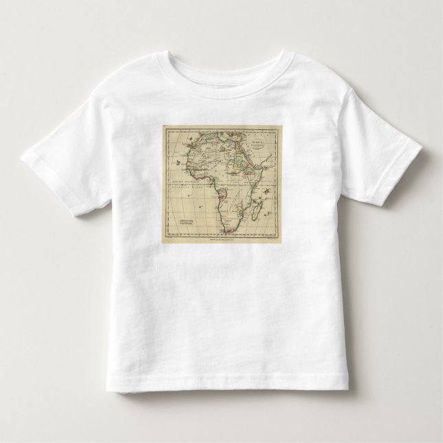 Camiseta De Bebé África con los límites resumidos (Anverso)