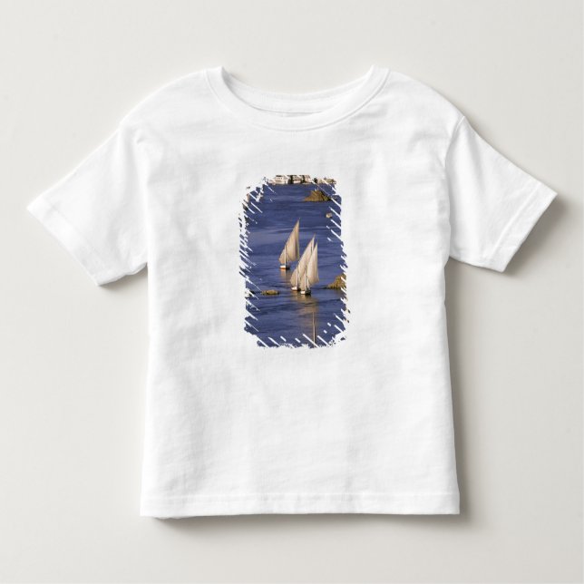 Camiseta De Bebé África, Egipto, Alto Egipto, Asuán. Feluccas (Anverso)