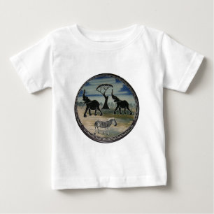Camiseta De Bebé África Kenia Hermosa Vida Silvestre Elegante