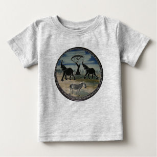 Camiseta De Bebé África Kenia Hermosa Vida Silvestre Elegante