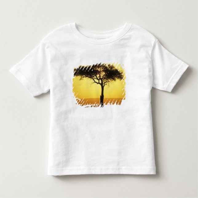 Camiseta De Bebé África, Kenia, la Reserva de Caza Masai Mara, Risi (Anverso)