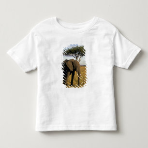 Camiseta De Bebé África, Kenia, Maasai Mara. Un elefante en el
