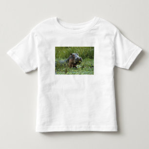 Camiseta De Bebé África, Kenia, Masai Mara NR. Una madre hipopótamo