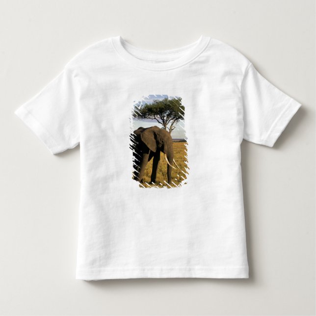 Camiseta De Bebé África, Kenia, Masai Mara. Un elefante en el (Anverso)