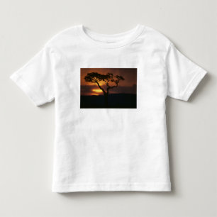 Camiseta De Bebé África, Kenia, Reserva de caza Masai Mara, puesta