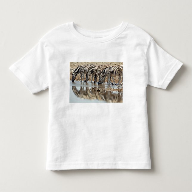 Camiseta De Bebé África, Namibia, Etosha NP. La cebra de Burchell (Anverso)