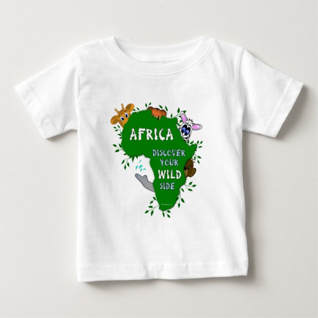 Camiseta De Bebé África salvaje (Anverso)