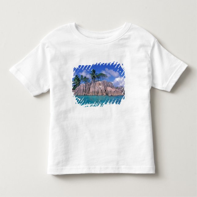 Camiseta De Bebé África, Seychelles, isla de Praslin, San Pedro (Anverso)