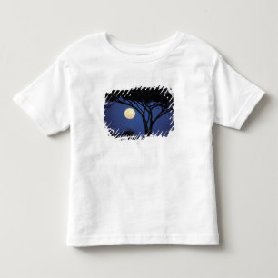 Camiseta De Bebé África, Tanzania, Tarangire. Árbol de acacia en