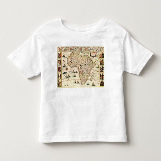 Camiseta De Bebé AfricaPanoramic MapAfrica 2 (Anverso)