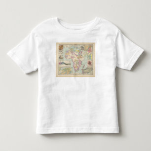 Camiseta De Bebé Afrika - mapa del atlas de África
