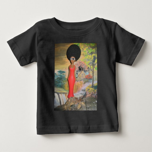 Camiseta De Bebé Afro Glam: Una belleza eterna (Anverso)