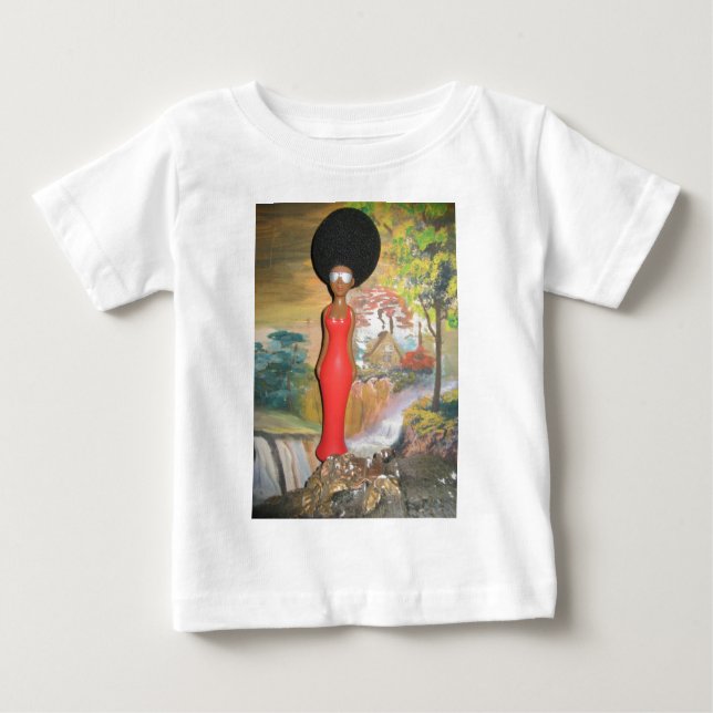 Camiseta De Bebé Afro Glam: Una belleza eterna (Anverso)