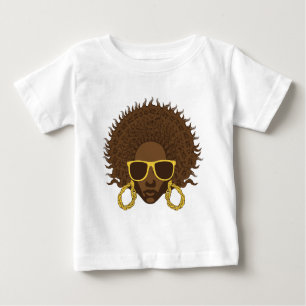 Camiseta De Bebé Afro Guay