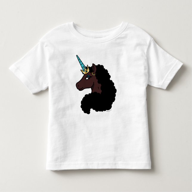 Camiseta De Bebé Afro Unicornio | Mágico (Anverso)
